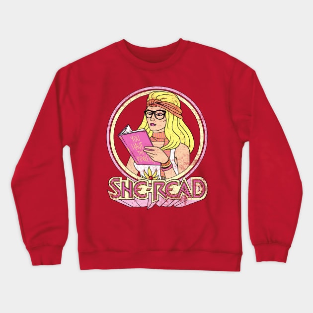 She-Read Crewneck Sweatshirt by Hillary White Rabbit